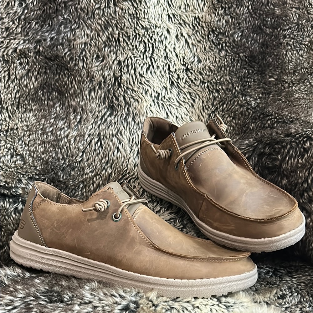 Men’s Skechers Melson Ramilo Brown Slip On Shoes
